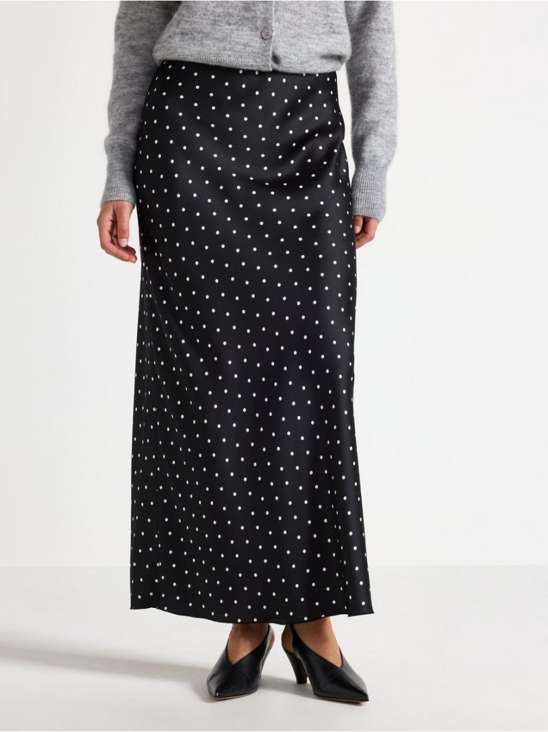 Maxi skirt in satin - 3000038-81