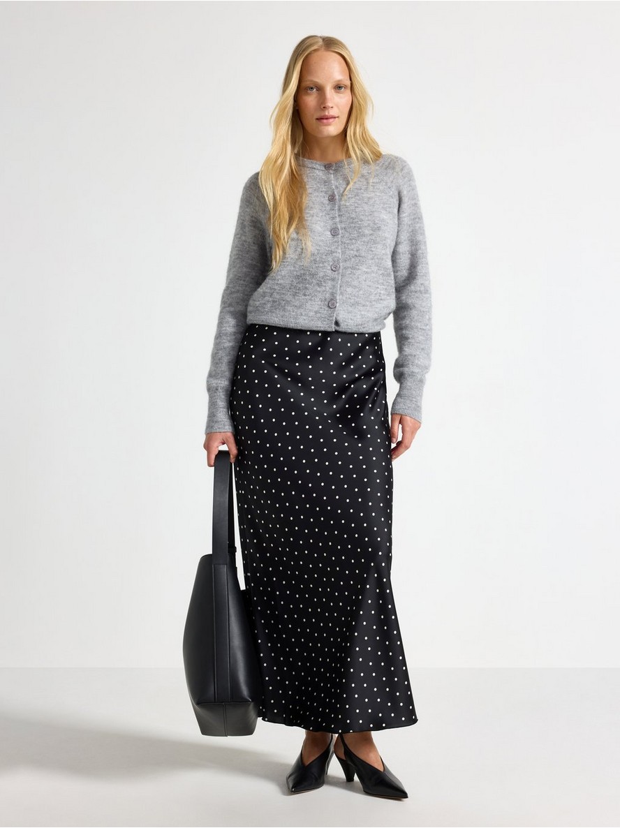 Maxi skirt in satin - 3000038-81