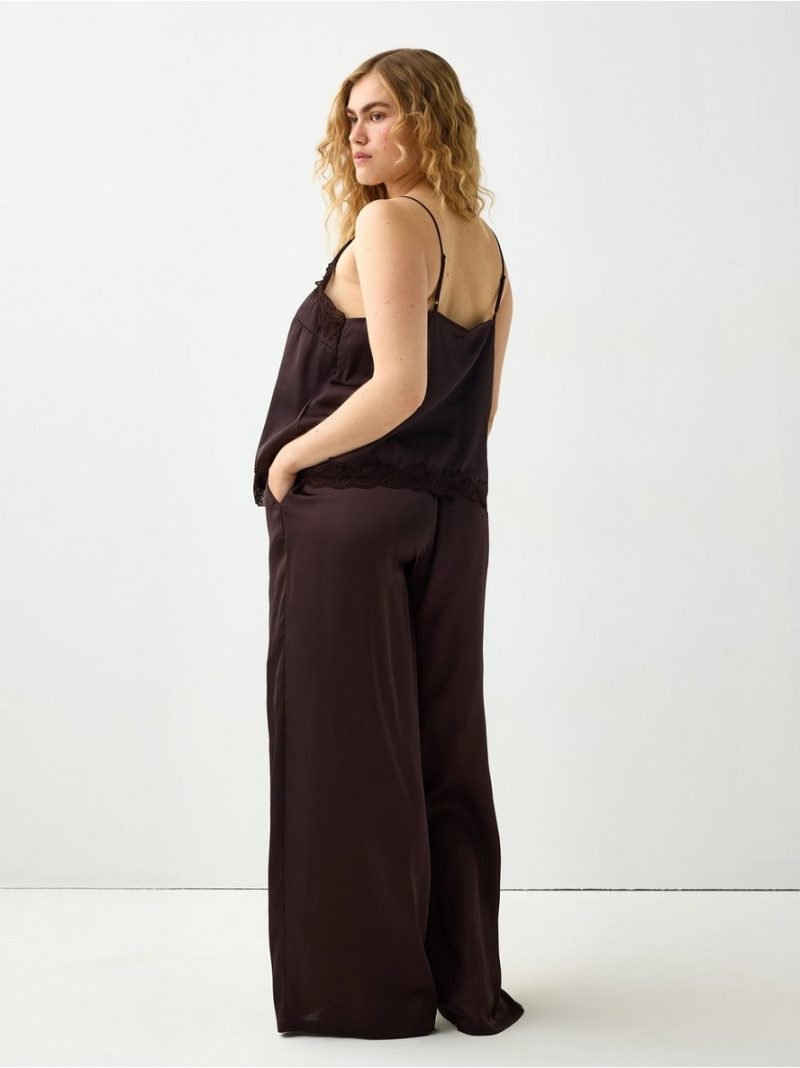 Pyjama trousers in satin - 3004792-9631