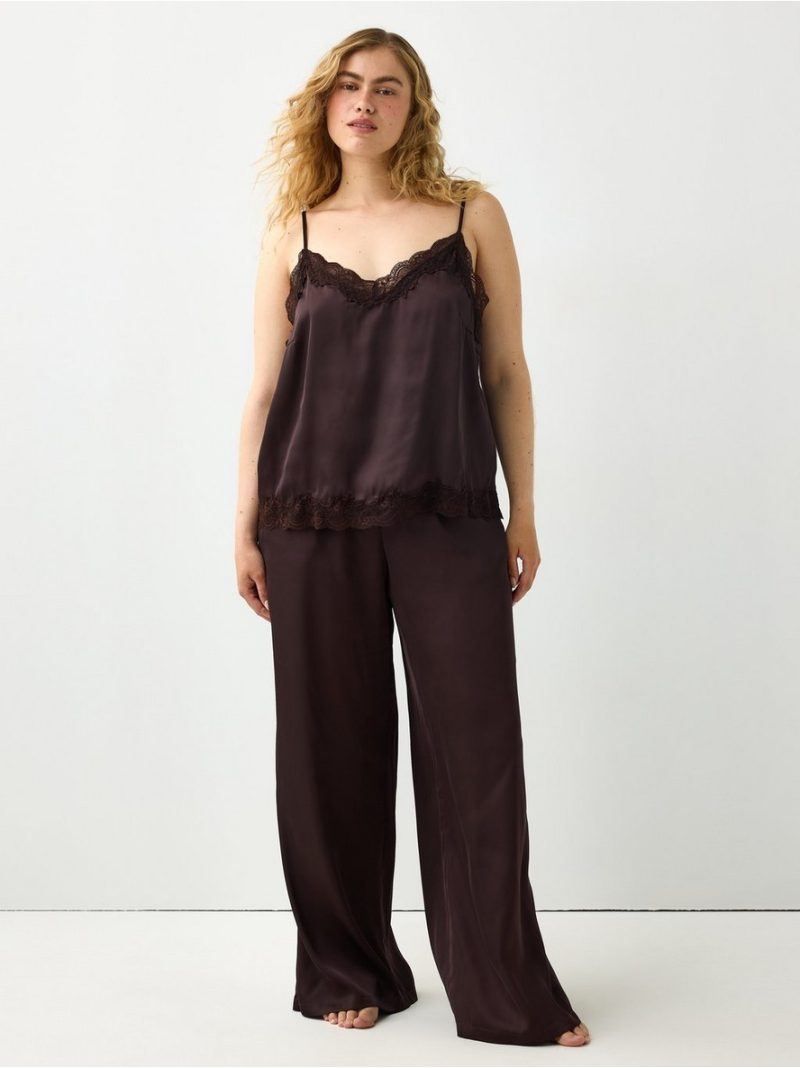 Pyjama trousers in satin - 3004792-9631