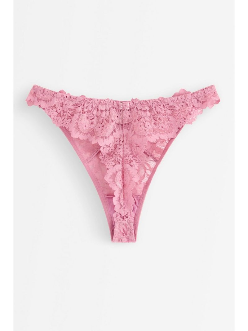 Thong in lace with regular waist - 3006410-6991