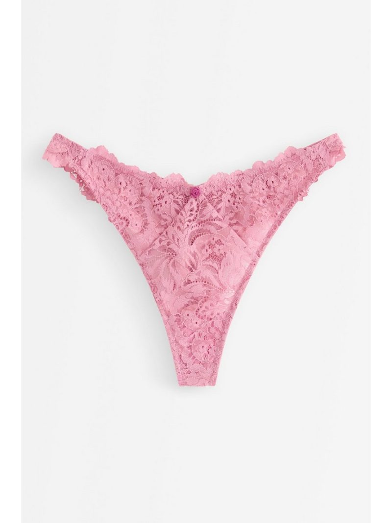 Thong in lace with regular waist - 3006410-6991
