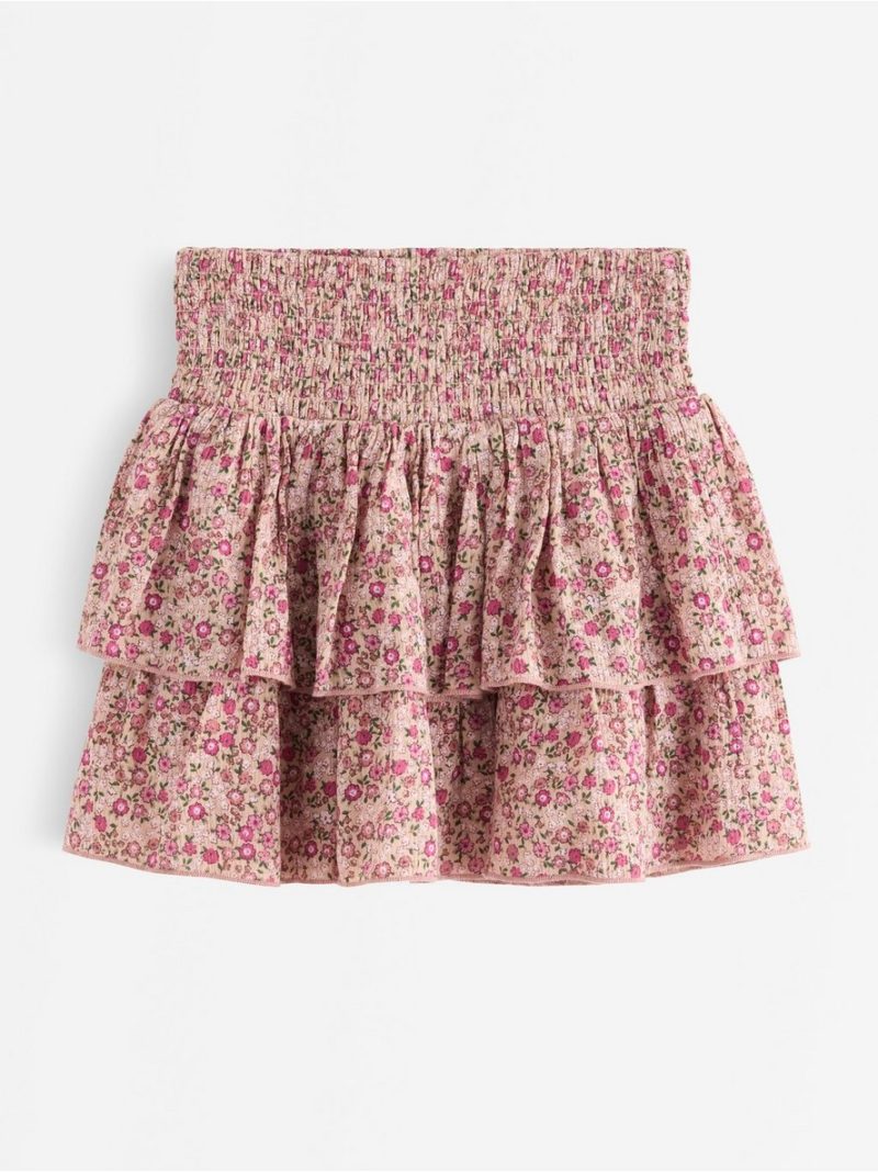 Flounce skirt in viscose - 3007140-8493