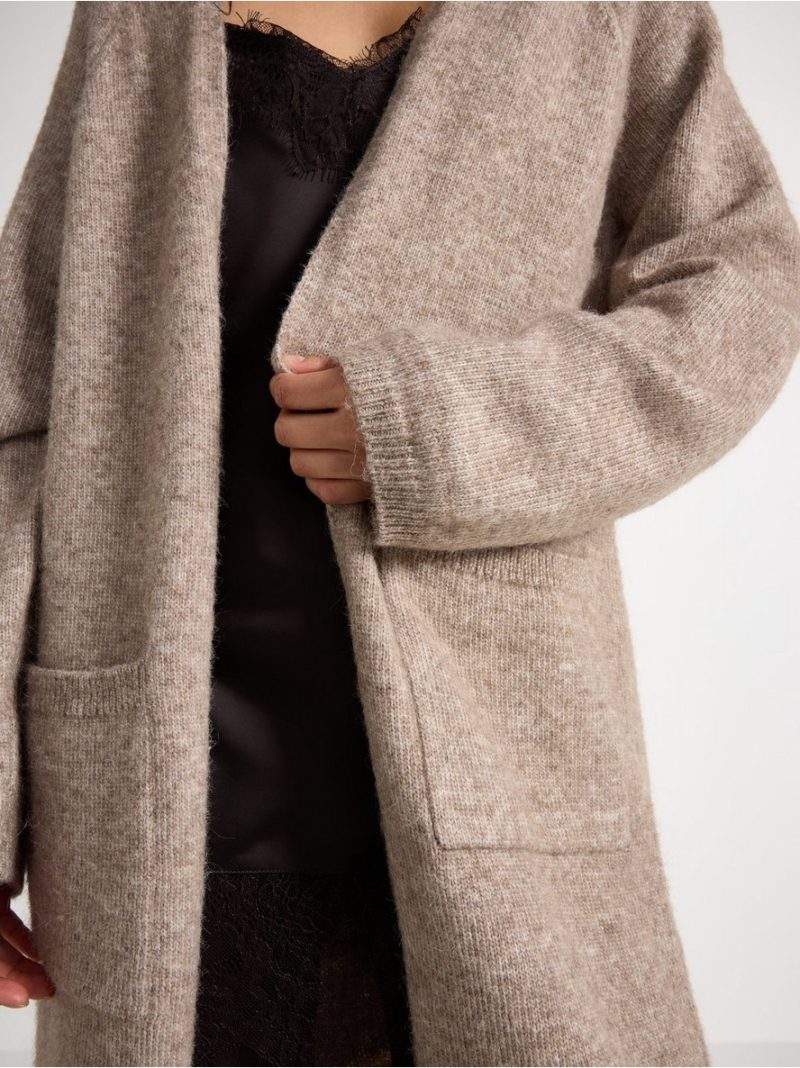 Knitted long cardigan - 3007535-7292