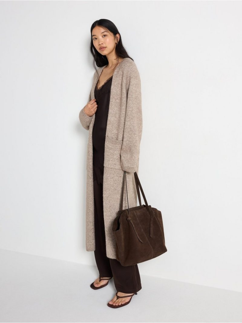 Knitted long cardigan - 3007535-7292