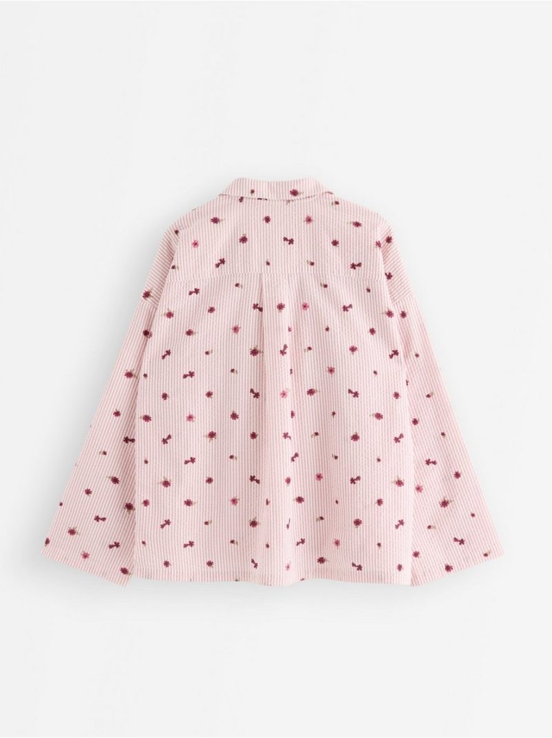 Pyjama shirt in seersucker - 3008916-8929