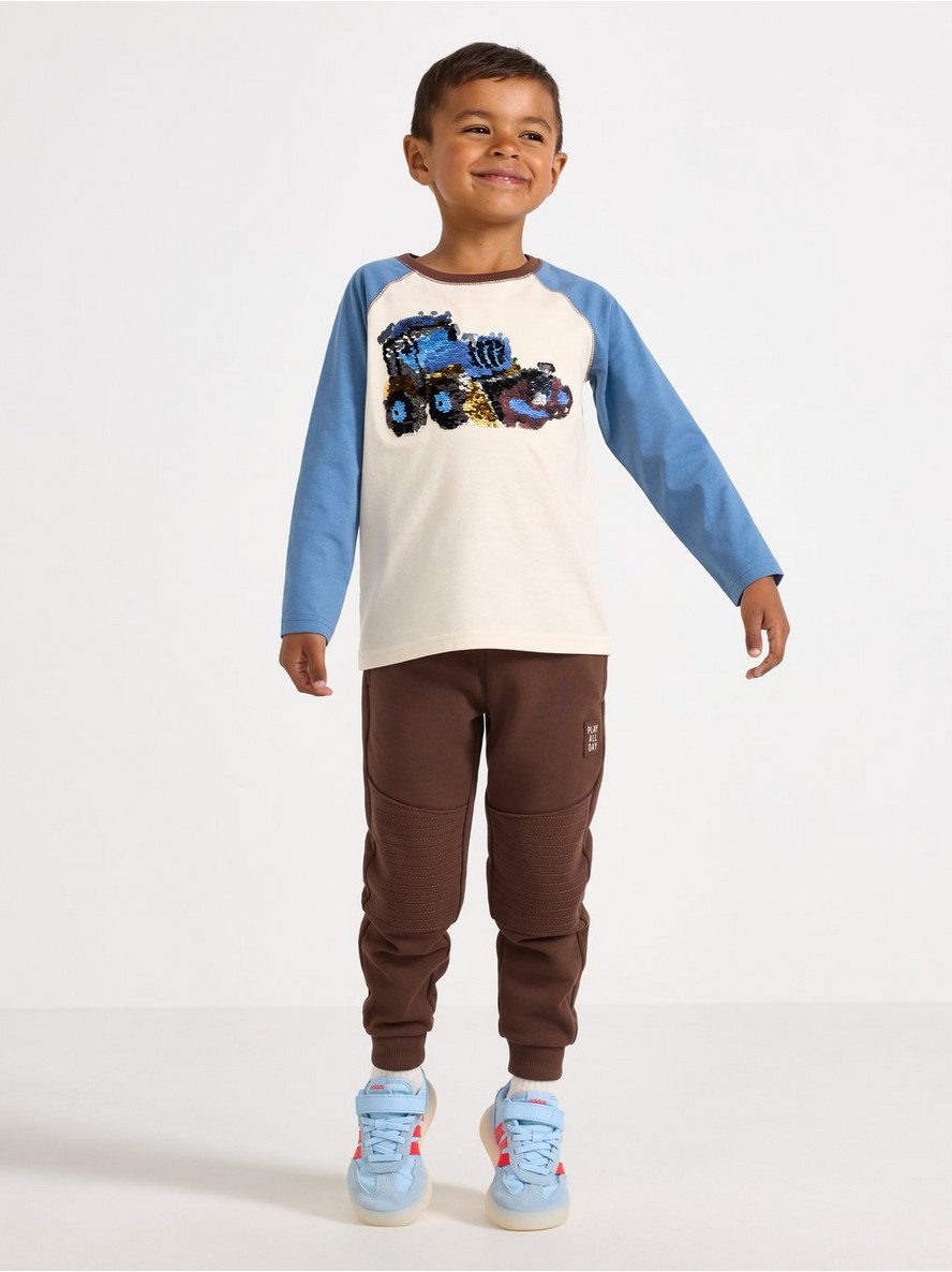 Joggers with reinforced knees - 3009222-6941