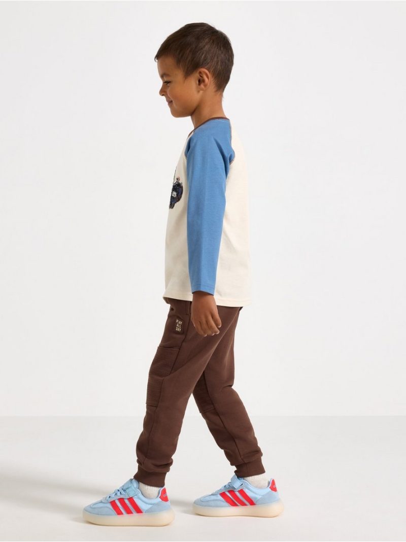 Joggers with reinforced knees - 3009222-6941