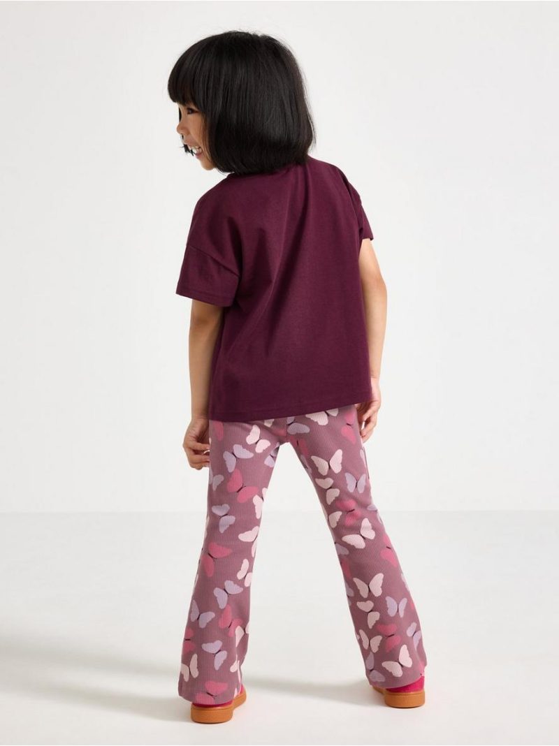 Flared ribbed leggings - 3009588-9438