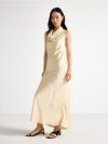 Satin dress with halterneck - 3010589-8671