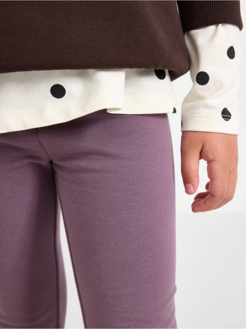 Leggings with brushed inside - 3011060-7341