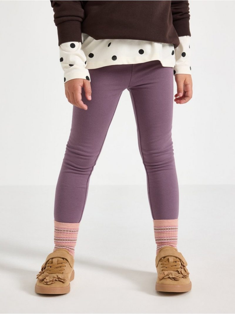 Leggings with brushed inside - 3011060-7341