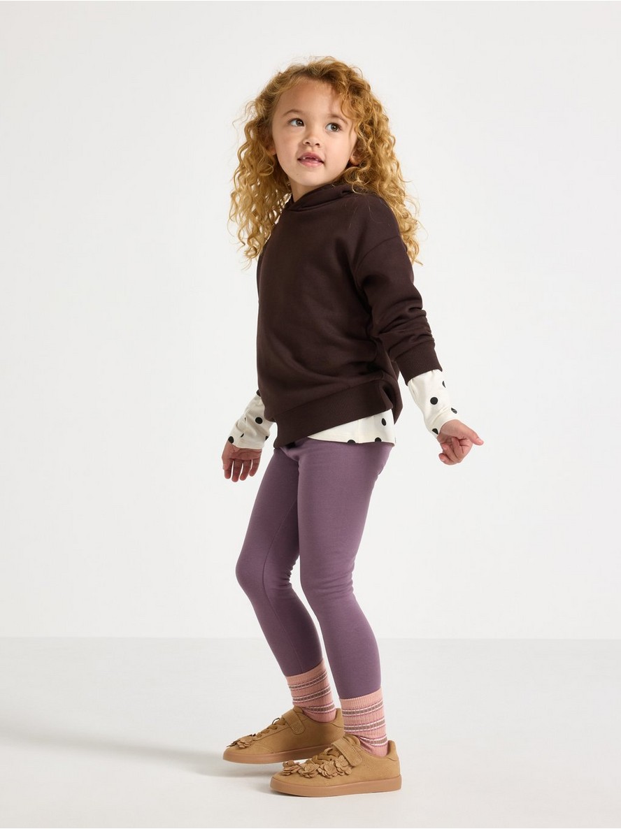 Leggings with brushed inside - 3011060-7341