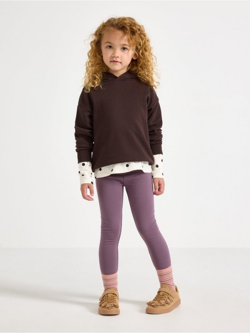 Leggings with brushed inside - 3011060-7341