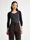 Ribbed tank top in washed cotton - 3011579-80