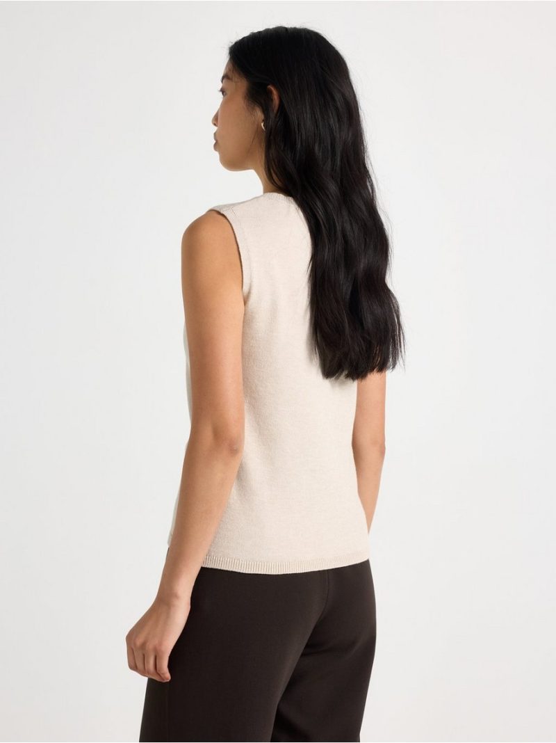 Knitted vest - 3011874-2659