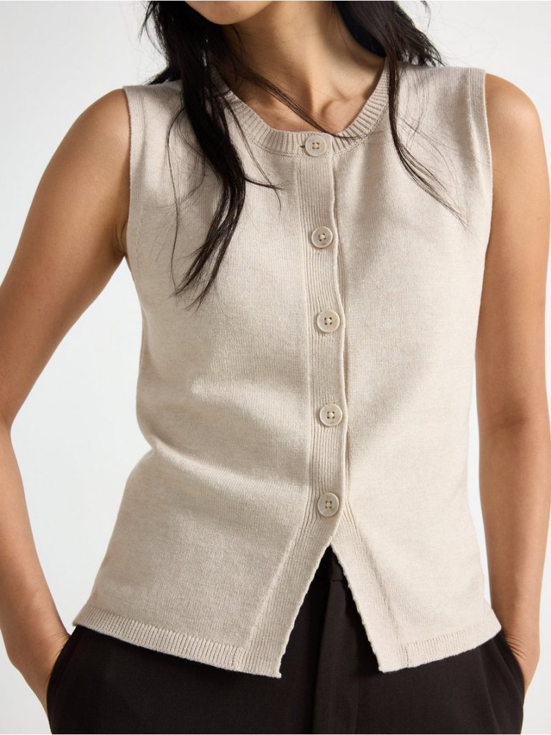 Knitted vest - 3011874-2659