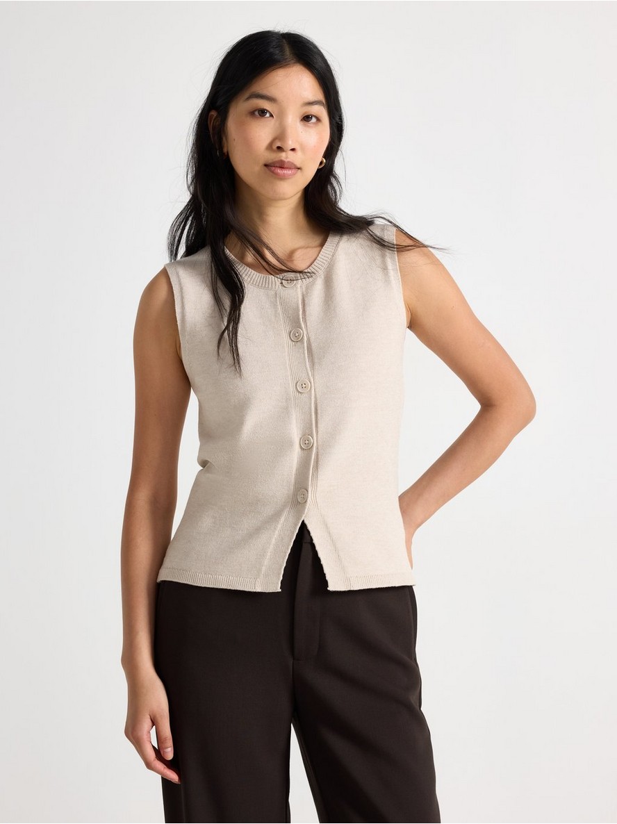 Knitted vest - 3011874-2659