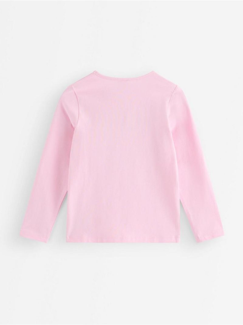 Long-sleeved top with reversible sequins - 3011878-3679