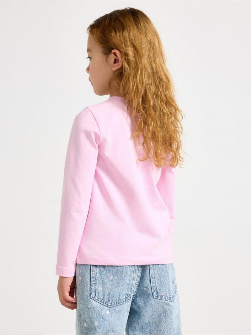 Long-sleeved top with reversible sequins - 3011878-3679