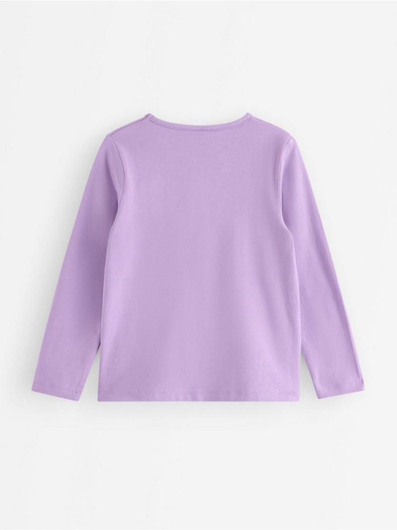 Long-sleeved top with reversible sequins - 3011878-8167