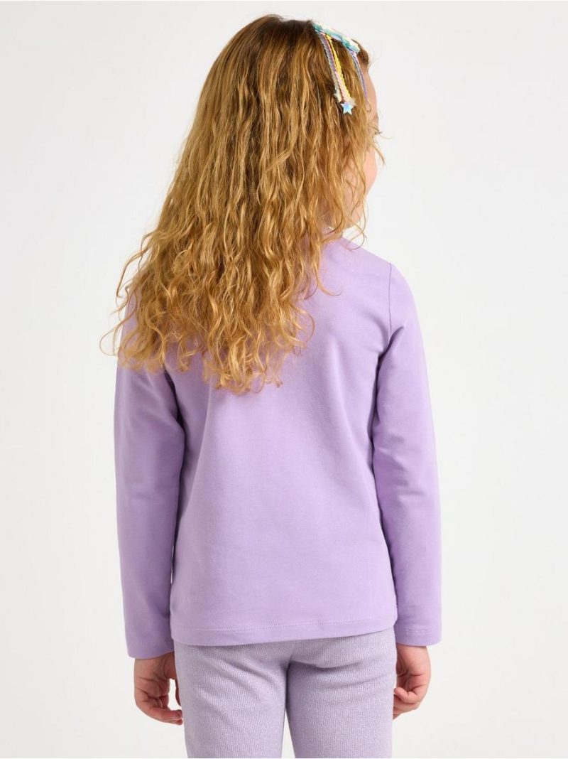 Long-sleeved top with reversible sequins - 3011878-8167
