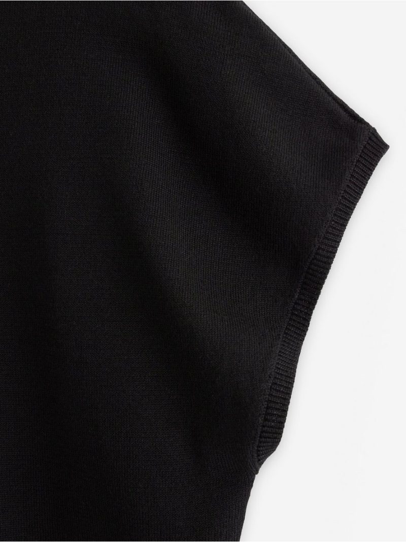 Fine-knit short-sleeved top - 3011906-80