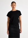 Fine-knit short-sleeved top - 3011906-80