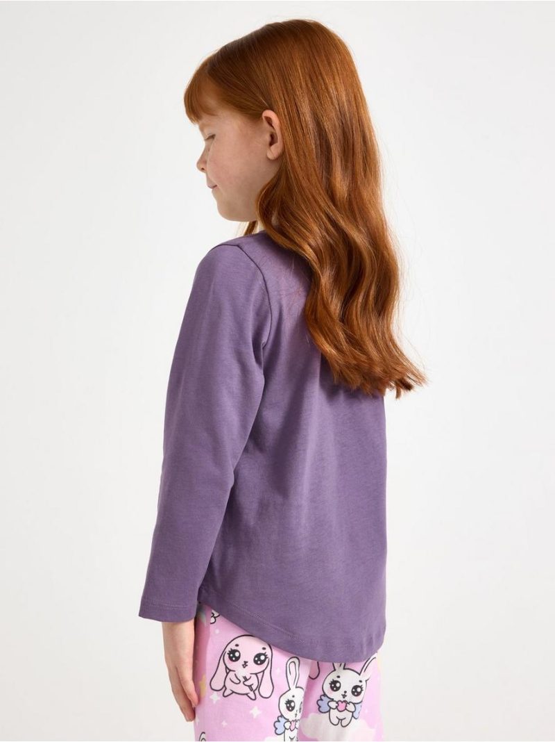 Long-sleeved top with bunnies - 3011918-7259
