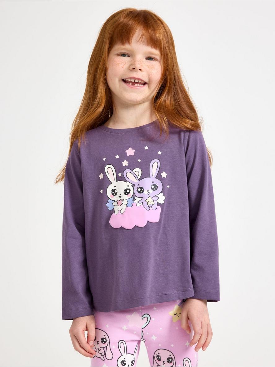 Long-sleeved top with bunnies - 3011918-7259