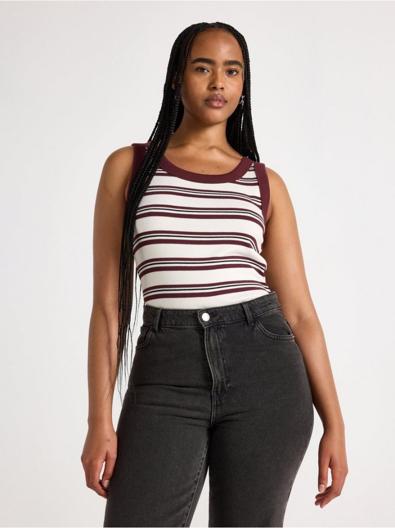 Ribbed tank top - 3011962-9509
