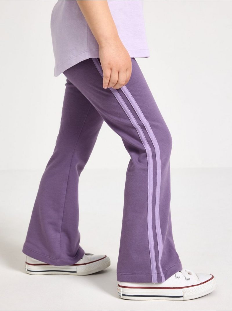 Flared leggings with brushed inside - 3012025-7259
