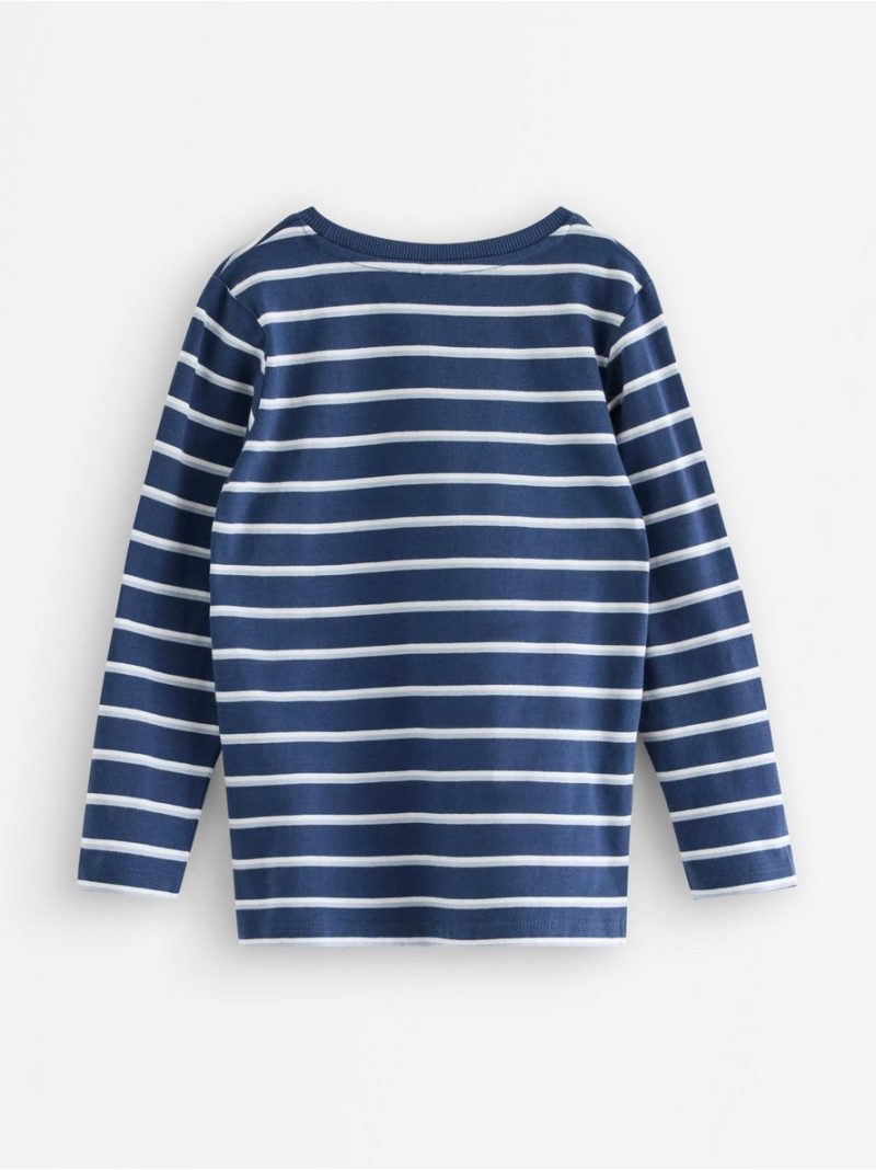 Striped long-sleeved top - 3012082-2065