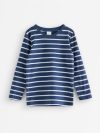 Striped long-sleeved top - 3012082-2065