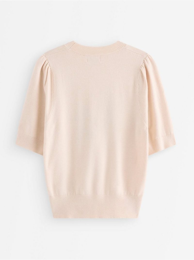 Short sleeved knitted jumper - 3012172-9806