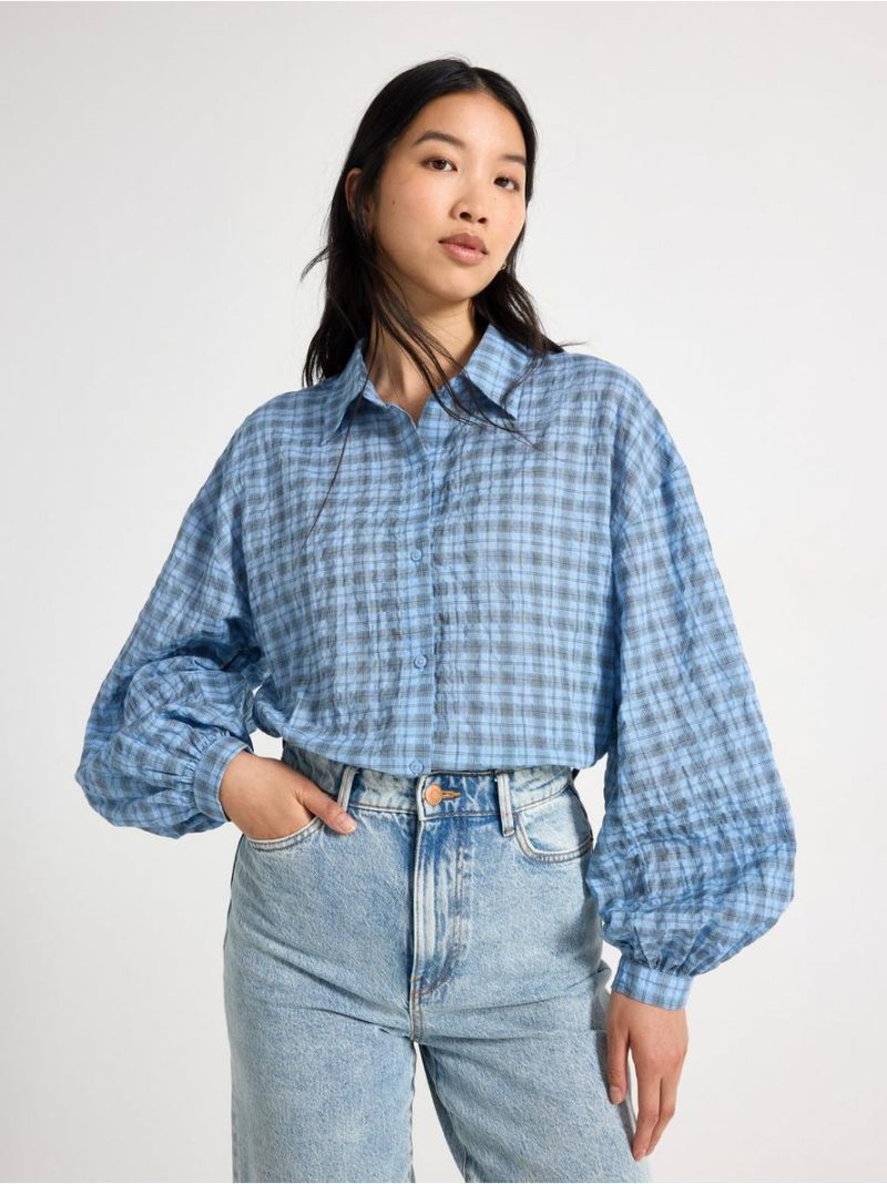 Checked blouse - 3012246-9614