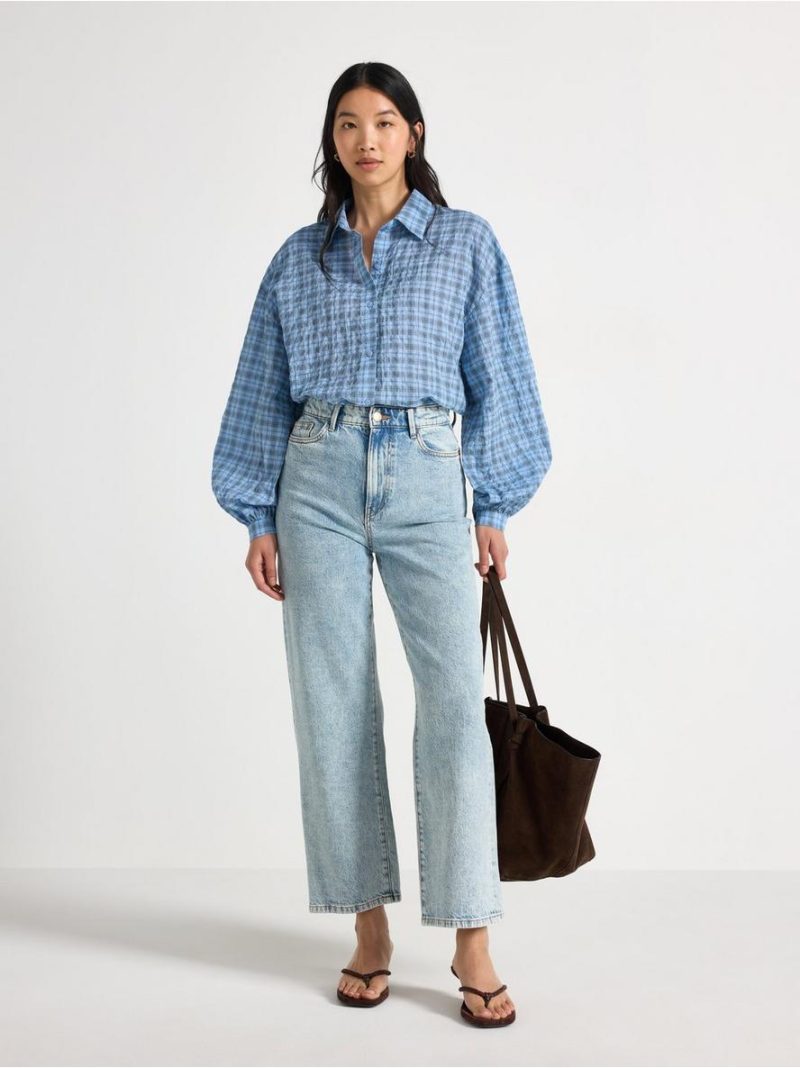 Checked blouse - 3012246-9614