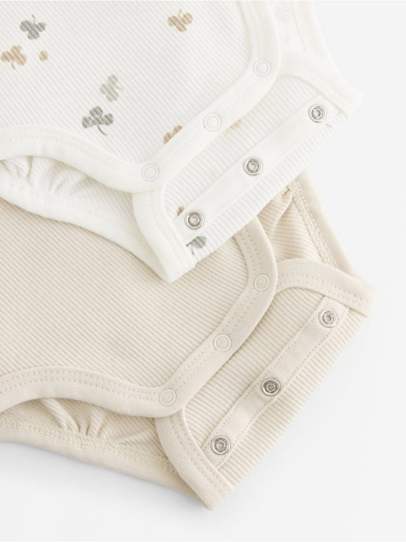 2-pack ribbed wrap bodysuits - 3012301-325