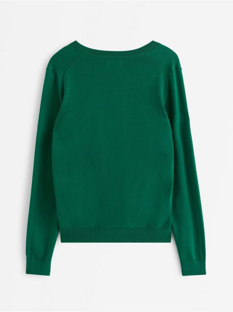 Fine-knit v-neck jumper - 3012349-2192