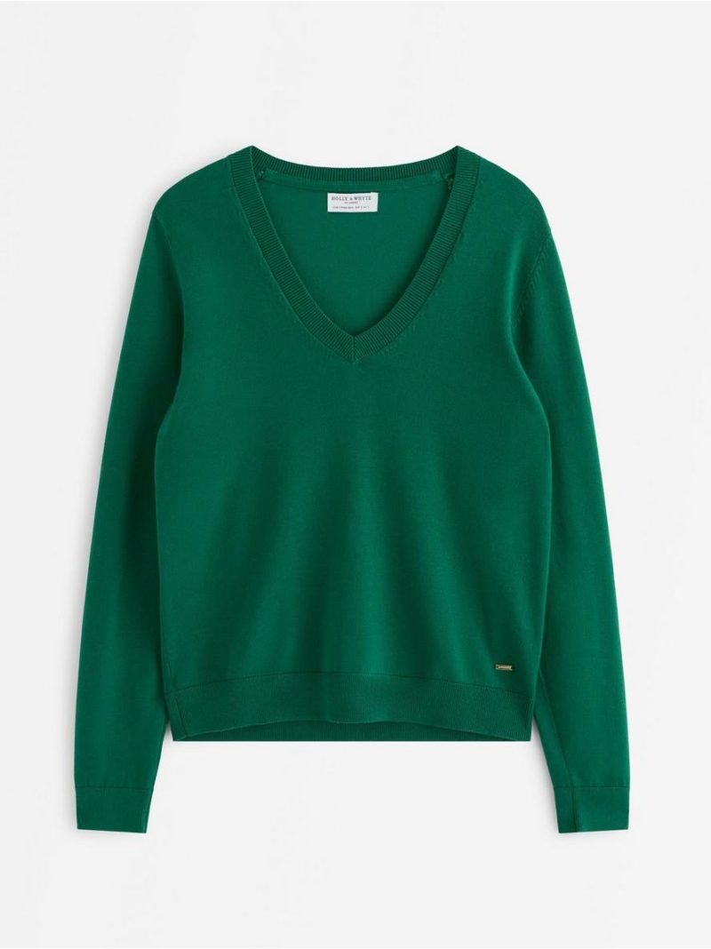 Fine-knit v-neck jumper - 3012349-2192