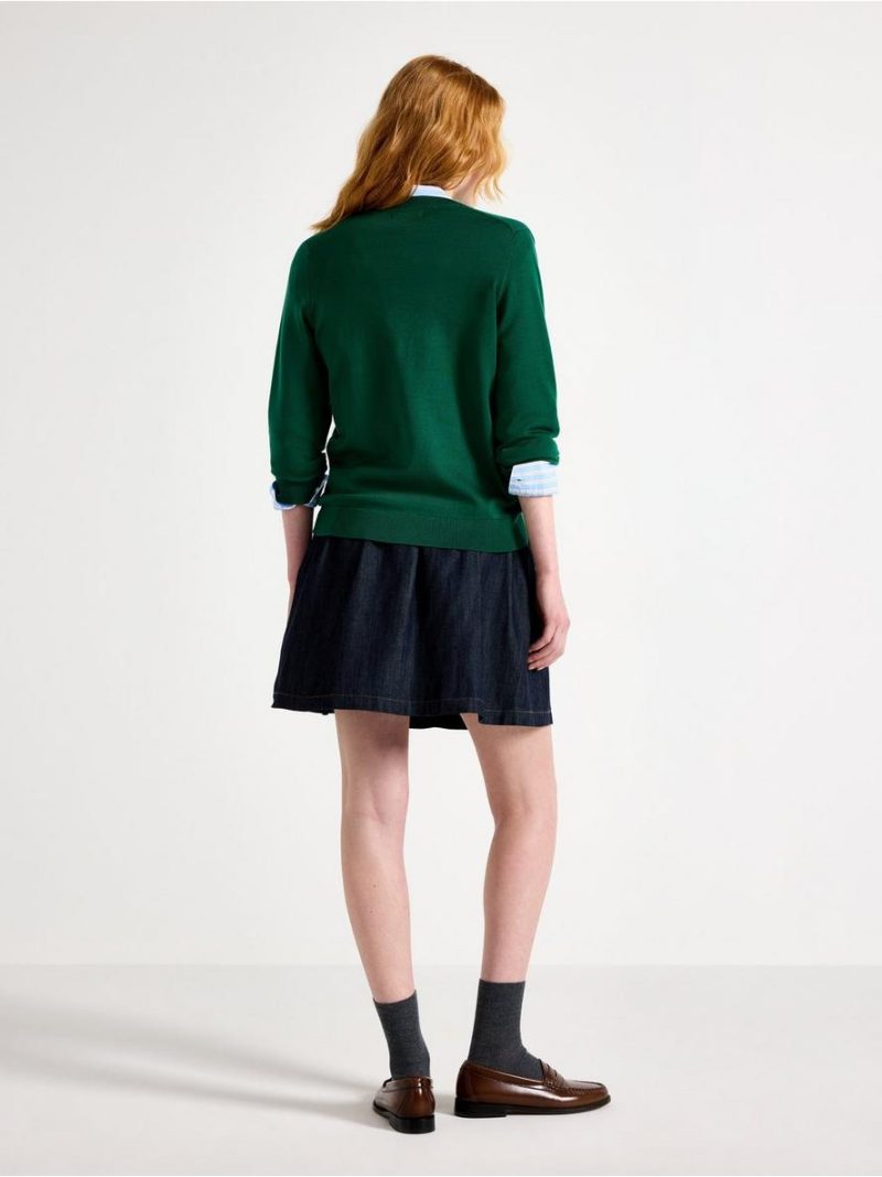 Fine-knit v-neck jumper - 3012349-2192