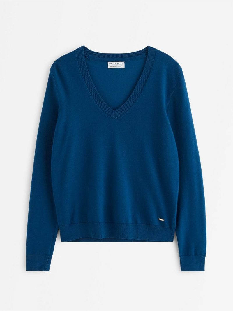 Fine-knit v-neck jumper - 3012349-3429
