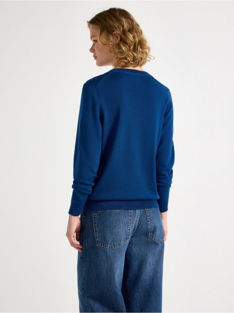 Fine-knit v-neck jumper - 3012349-3429