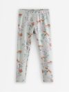 Leggings with brushed inside - 3012391-7986