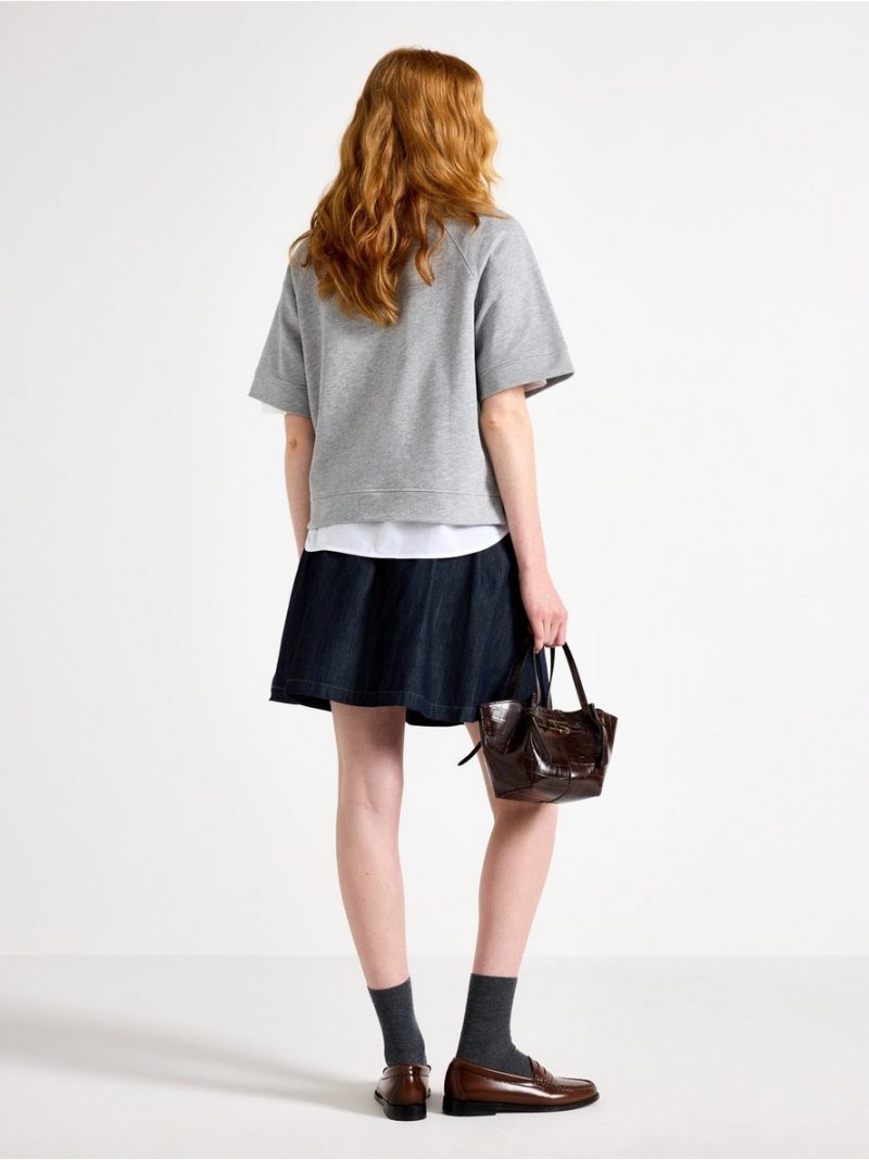 Short denim skirt - 3012718-822