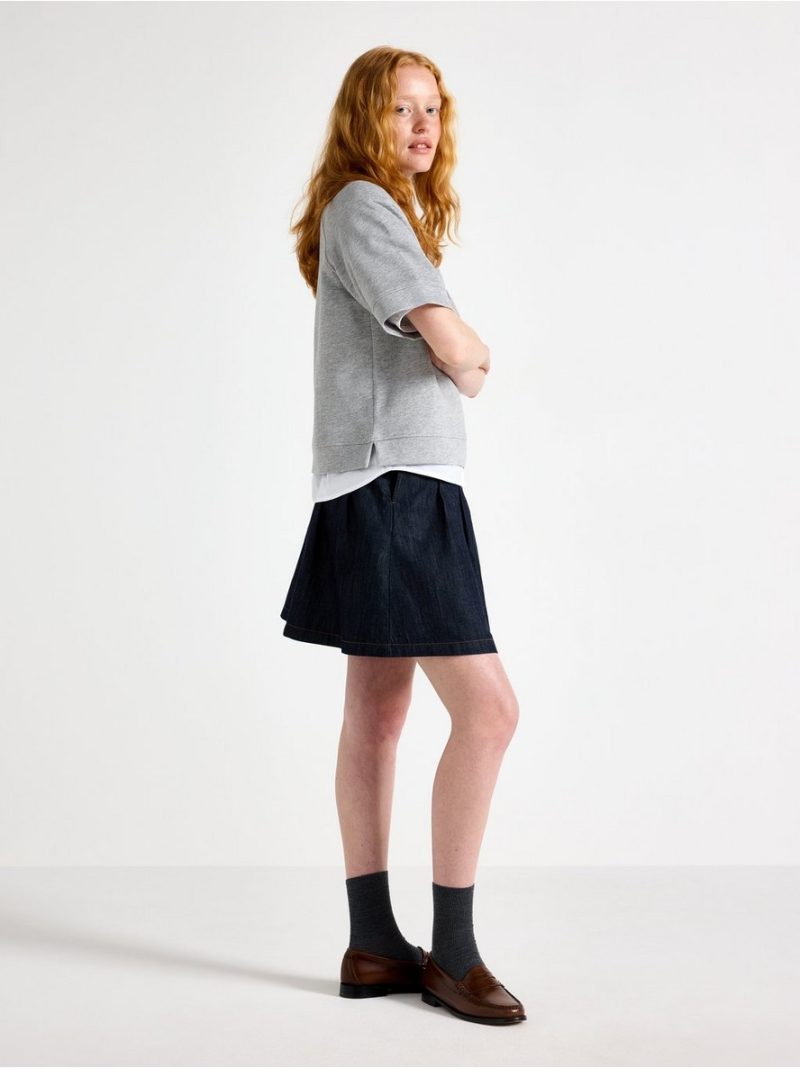Short denim skirt - 3012718-822