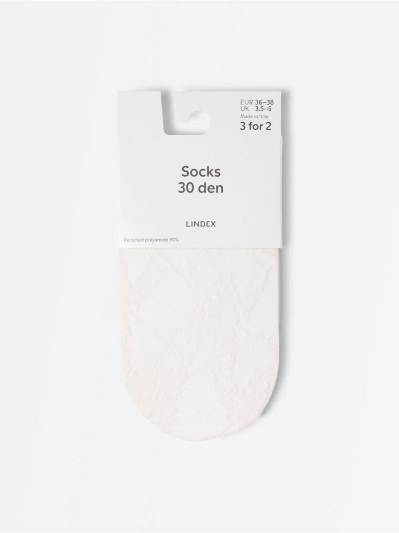 30 den patterned socks - 3012850-325