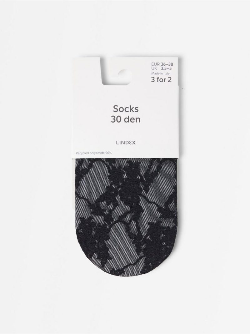 30 den patterned socks - 3012850-80