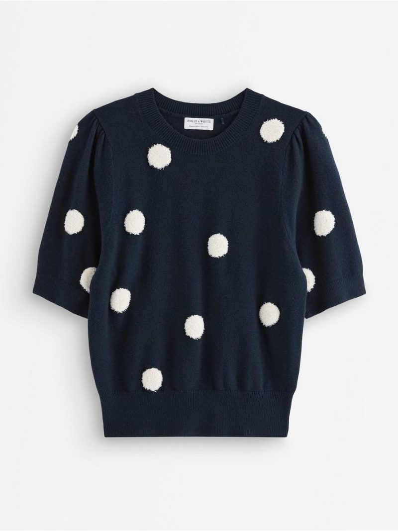 Short sleeved knitted jumper - 3012876-2521