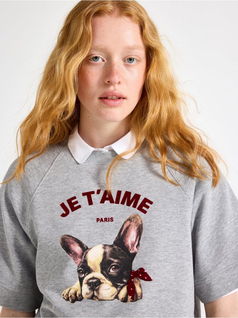 Short-sleeved sweatshirt - 3012982-9803